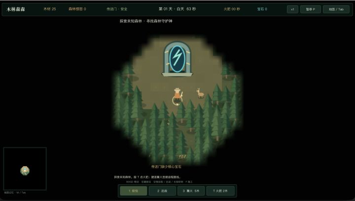 《木林森森》开发日志02:进去容易回来才算赢截图