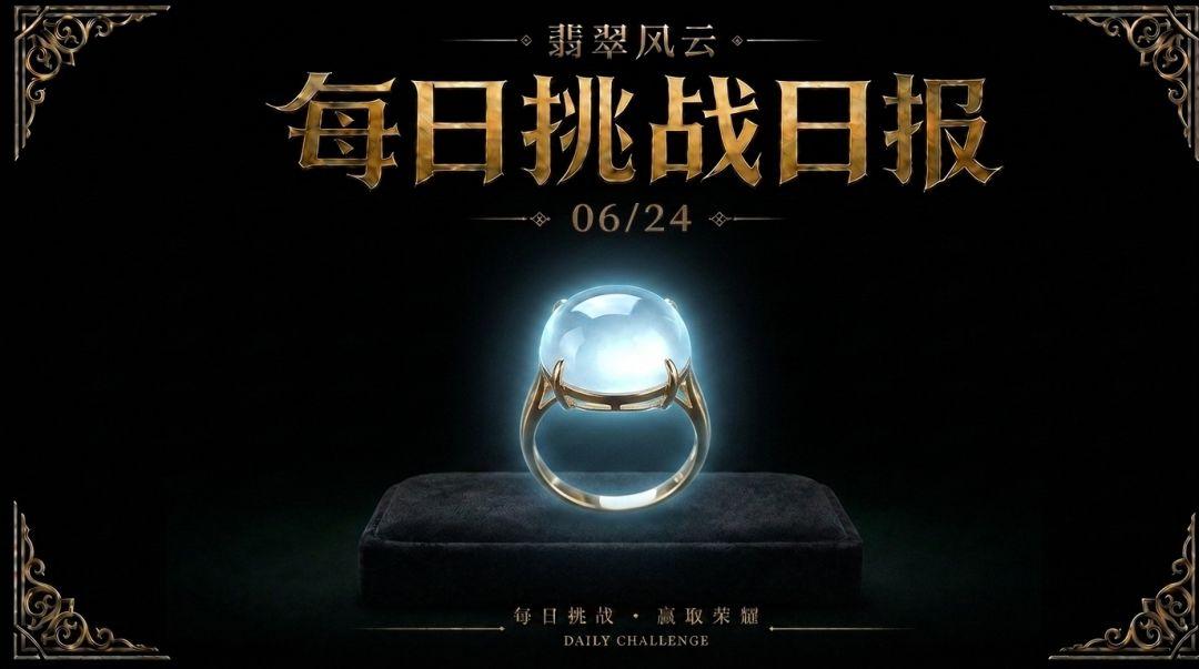 翡翠风云 ·每日挑战日报 2026年6月24日(周三) 1