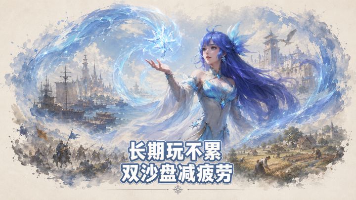 能长期玩的SLG?战争之轮双沙盘减负,不容易玩累截图