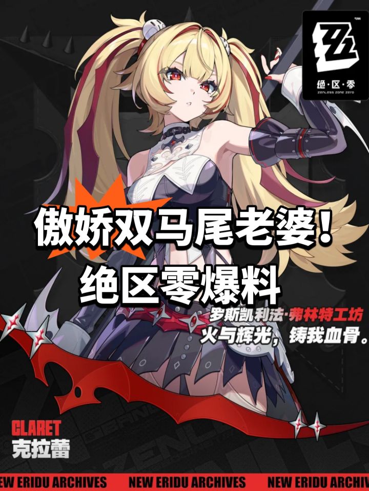 傲娇双马尾老婆!绝区零爆料截图