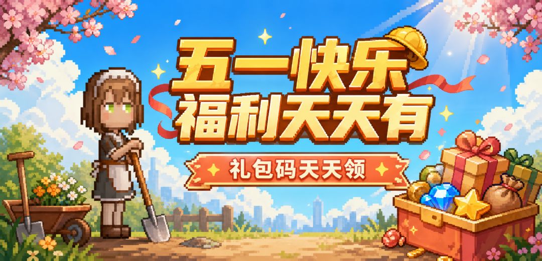 【五一福利】每日都有礼包码，祝大家劳动节快乐！截图