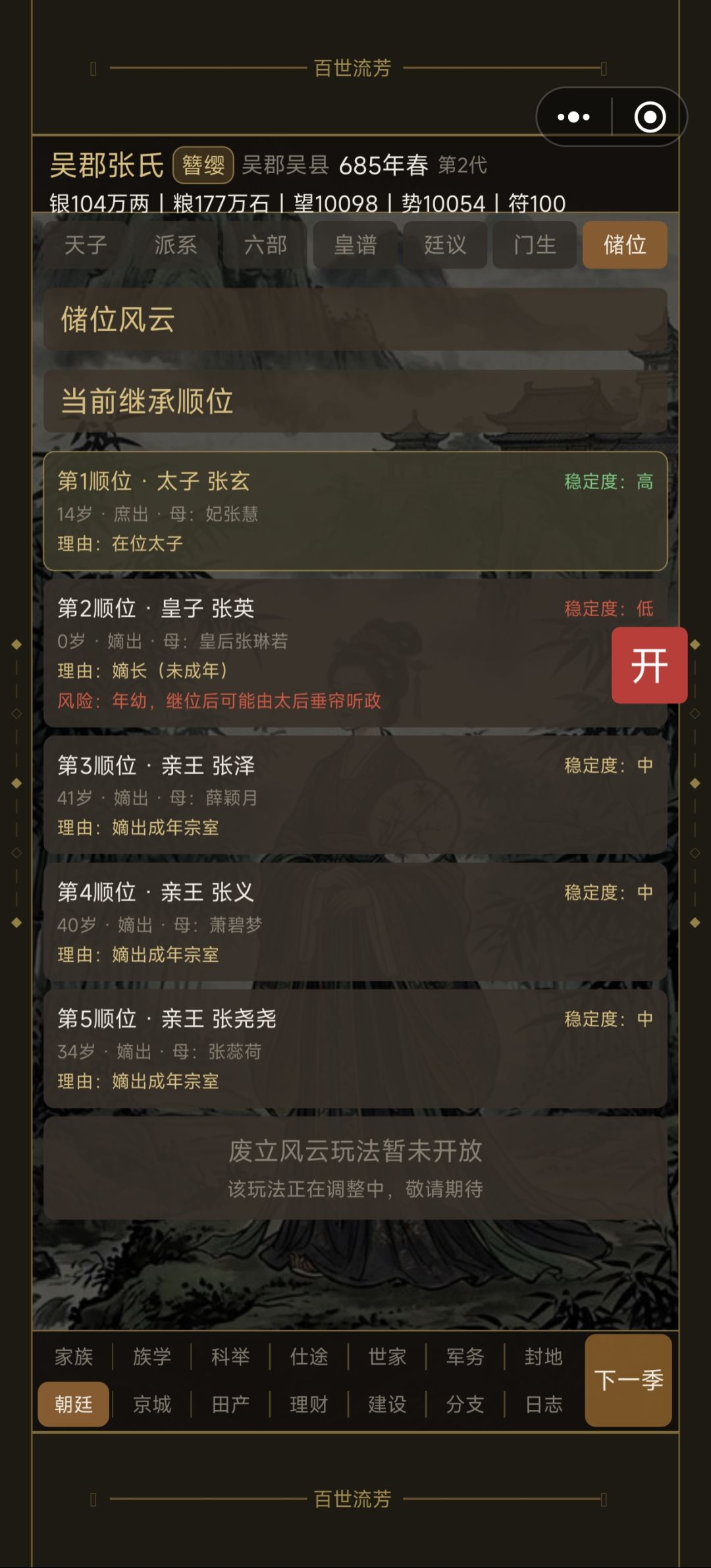 太子顺位怎么给嫡长子啊? 1