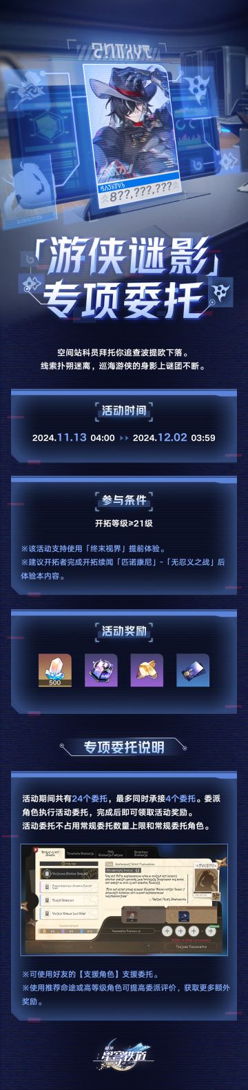 「游侠谜影」专项委托