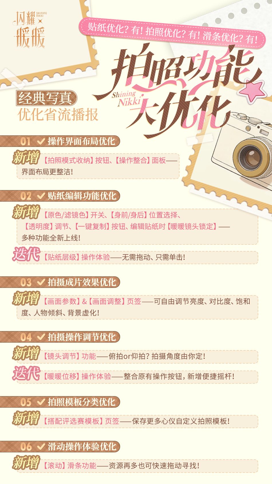 【拍照功能大优化】贴纸、拍照、滑条全优化！还有抠图神器免费领