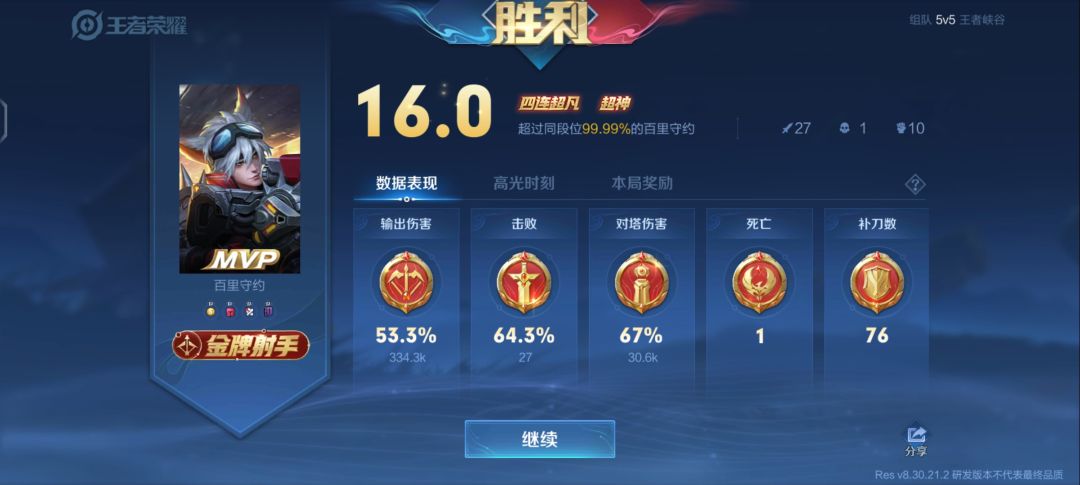 体验服的百里 1