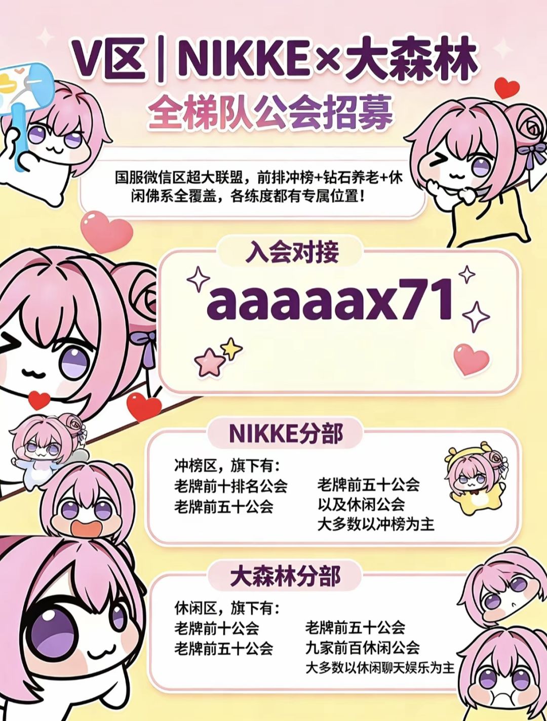 微信区|NIKKE X 大森林 全梯队公会招募 1