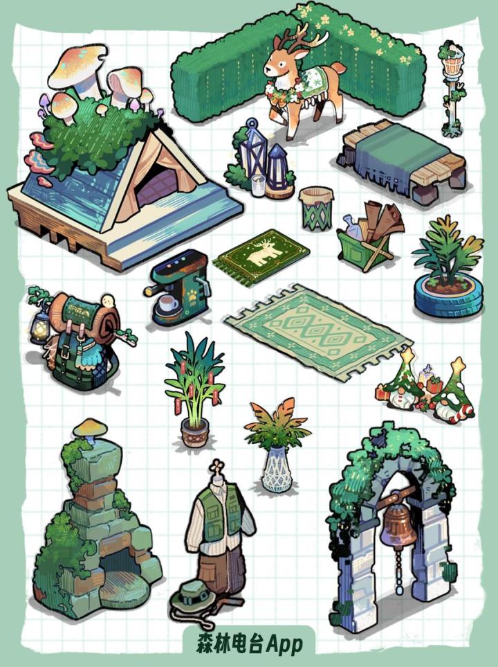 和田绿主题家具🌲🌲你不会还没集齐吧💚🤍💭截图