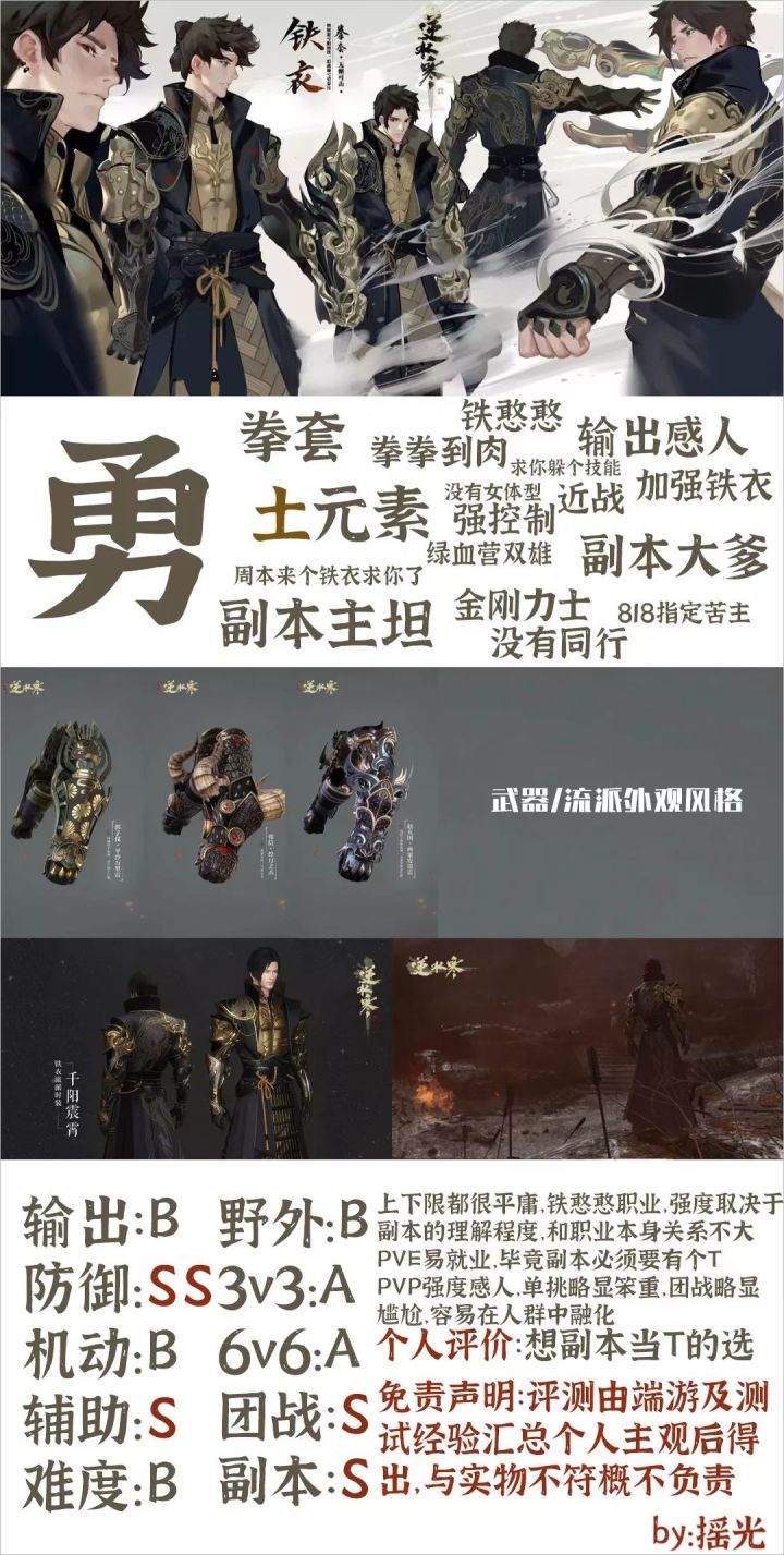 【全职业选择铁衣篇】还在犹豫玩什么的这个帖子可以帮助你！截图