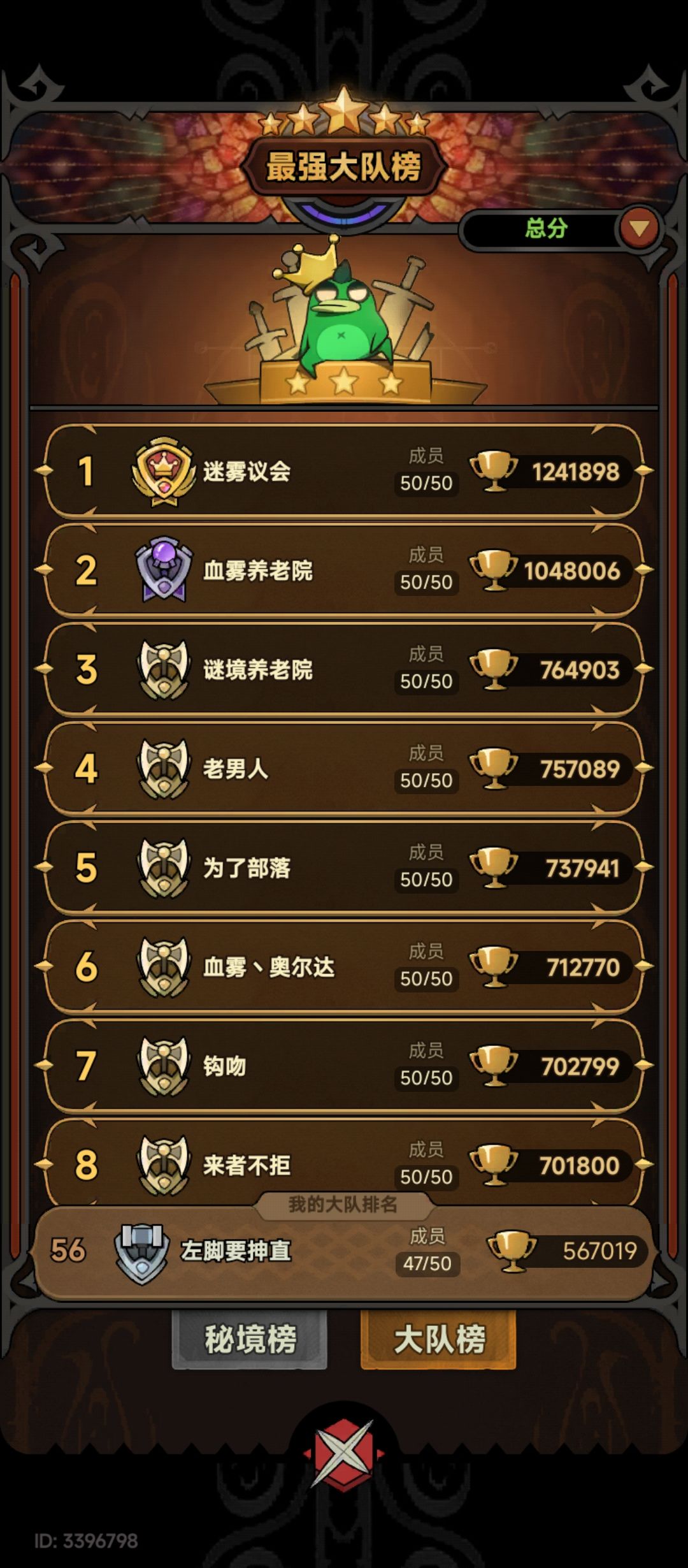 大队ID10776,大队排行榜56 2