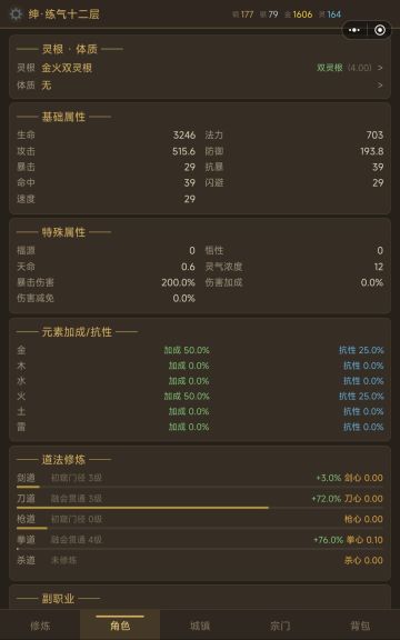 角色属性图讲解