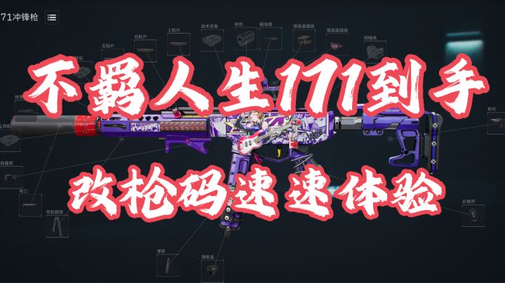 佐娅不羁人生枪皮拿到了吗?大战场QCQ171改枪码大放送!速速体验截图