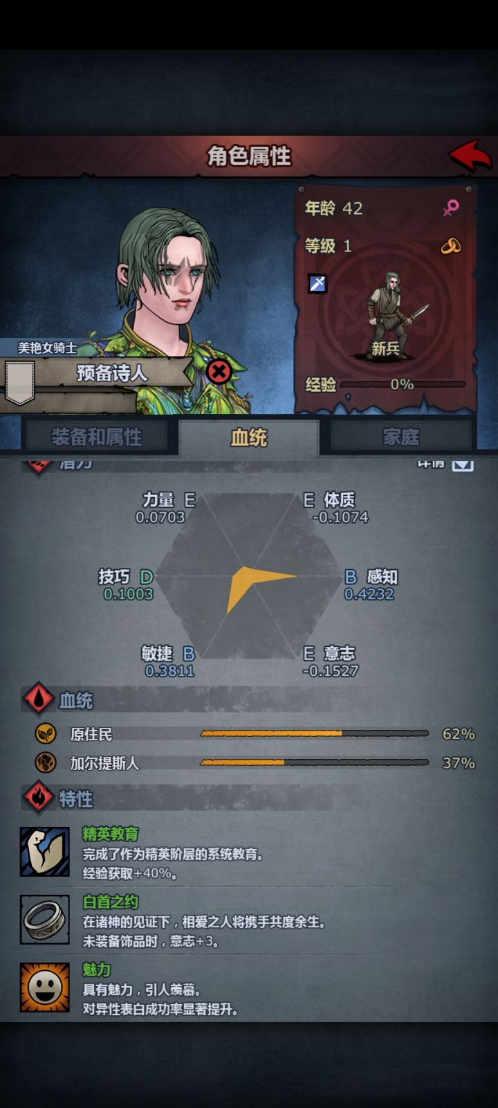在没有满王血前,平民血和骑士血的作用截图