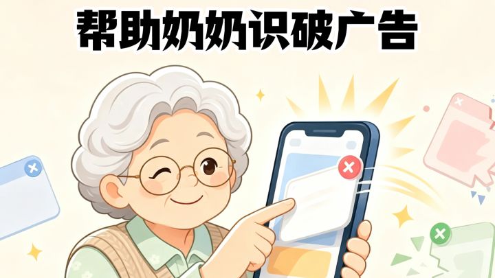 帮助奶奶识别广告~截图