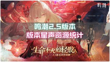 鸣潮2.5版本星声统计