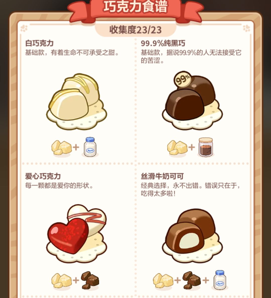 巧克力食谱攻略截图