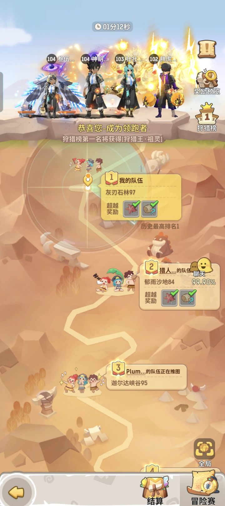 15天狩猎完美结束截图