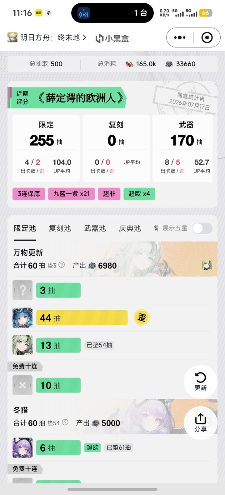 丹青渡版本抽卡数据大公开!截图