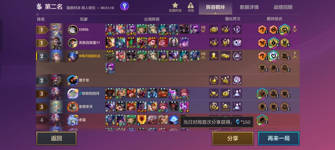兄弟们真无语。匹配这个队友真不靠谱。 1