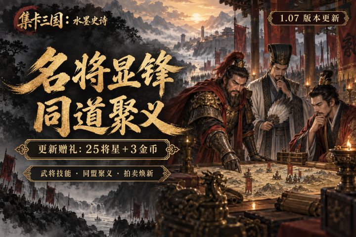 【集卡三国:水墨史诗】1.07版本更新|名将显锋,同道聚义截图