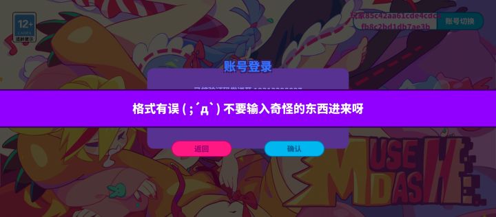 验证码收是能收到了,为什么说是格式错误截图