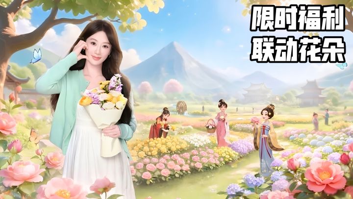 限时福利，联动花朵，全新联动版本来袭截图
