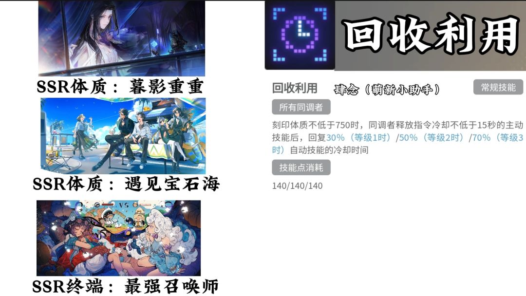 【了不起的乌瑞亚】常用基点技能速查 2