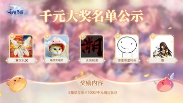 中奖公示丨千元大奖来啦！