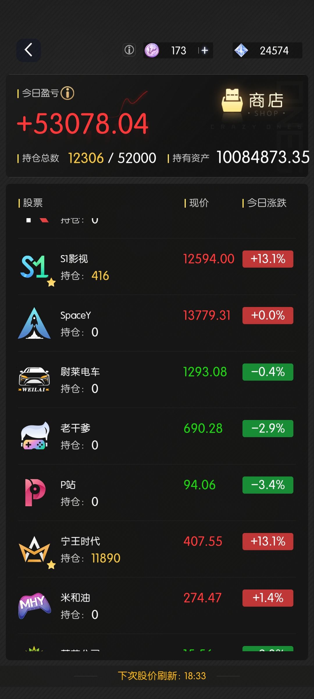 3.14股票推荐截图