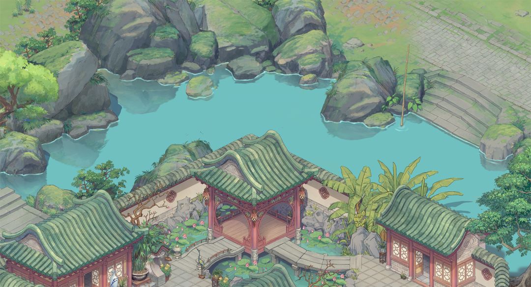 图透❗东市场景画得怎样啦? 2