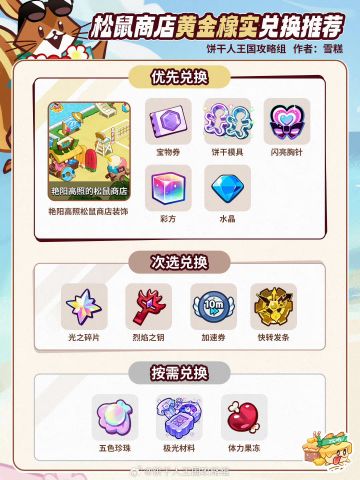 松鼠商店黄金橡实兑换推荐
