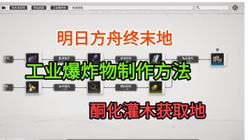 【明日方舟终末地】探索必备，工业爆炸物制作方法