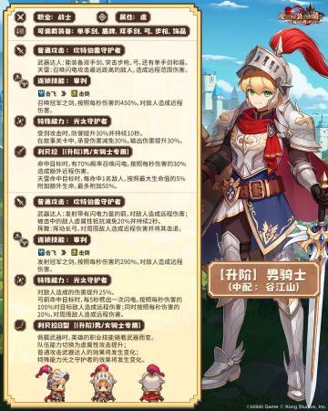 《坎公骑冠剑》【男/女骑士 利贝拉&利贝拉B型】开启二星升阶！