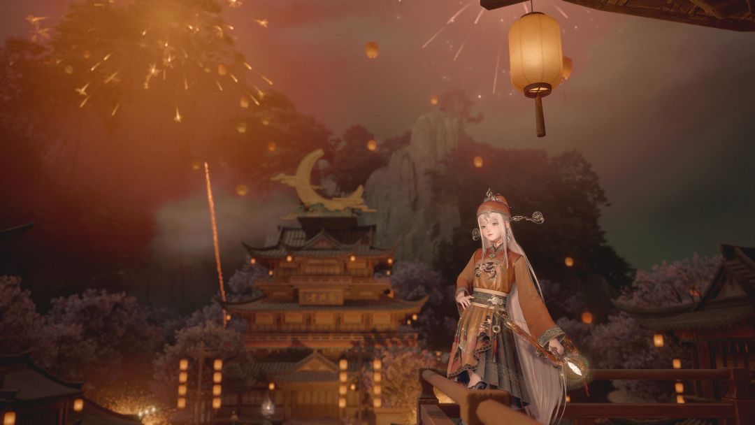 过年看烟花还没放出来嘞 2