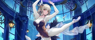 换装展示丨月光下的舞者：每片飘落的羽毛都诉说着她的神秘与优雅