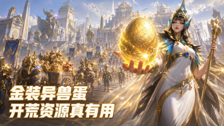 金装和高级异兽蛋直接送?战争之轮开荒资源真有用截图