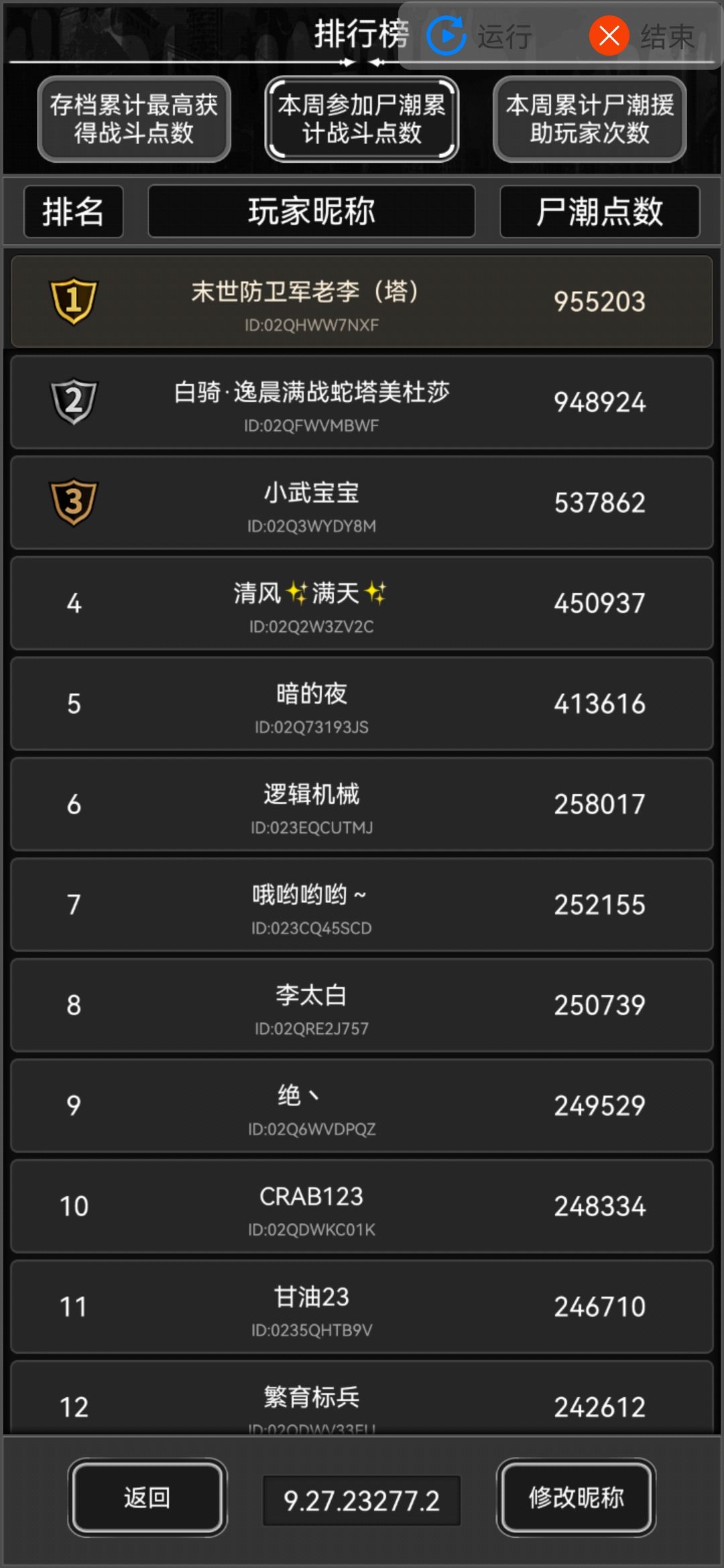 太阴了,榜2早睡早起抢榜 1