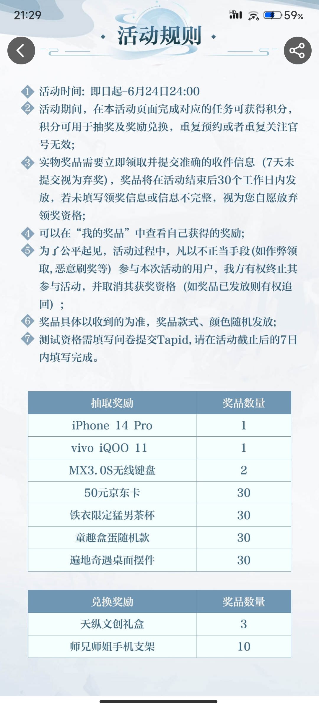 6月份抽奖抽中之后到现在都不发货 3