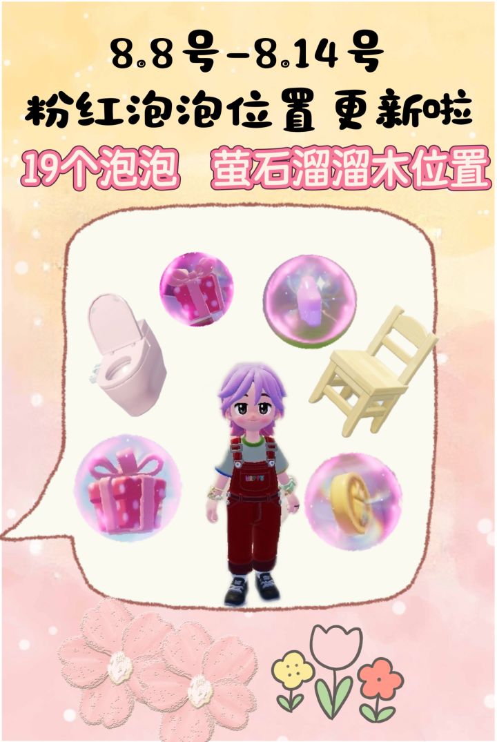 8.8号-8.14号粉红泡泡位置更新啦!!!截图