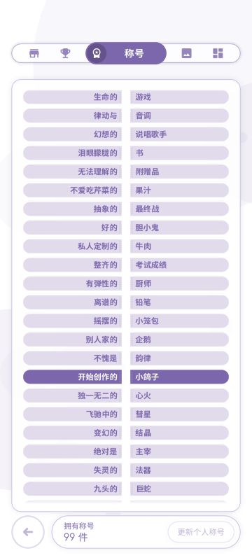 可能是全称号了