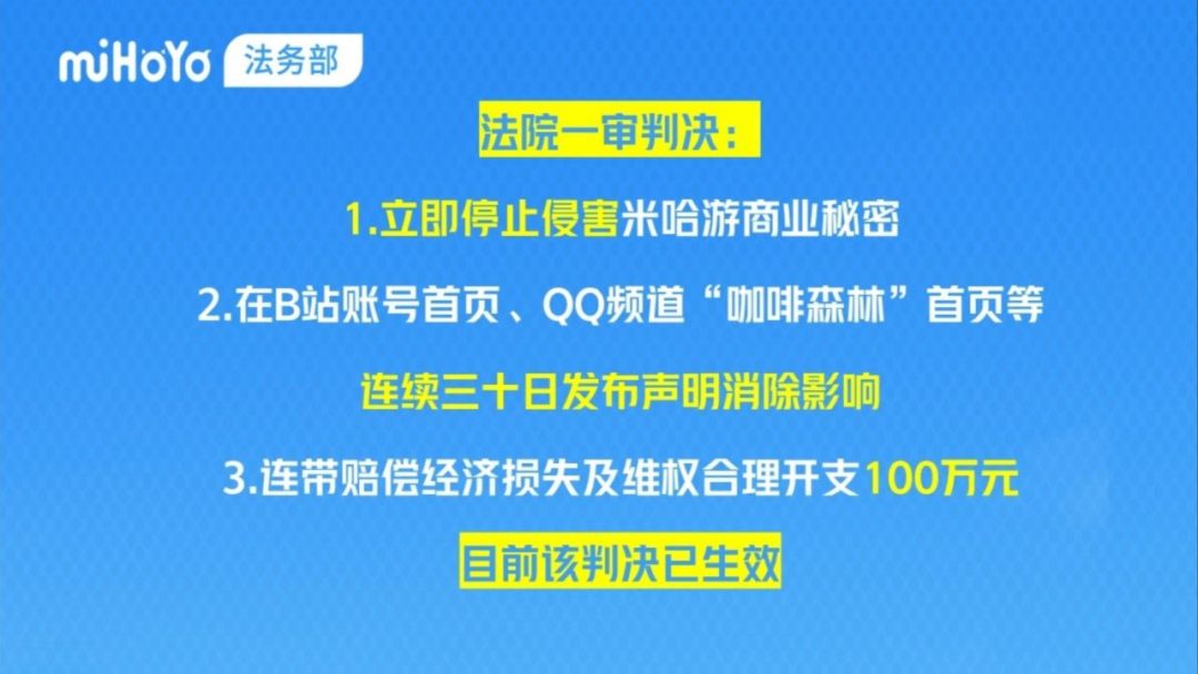 索赔百万!米哈游起诉破解泄密者一审胜诉 1