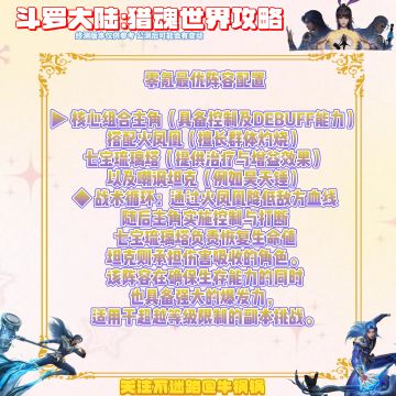 【斗罗大陆：猎魂世界】保姆级一图流攻略❗