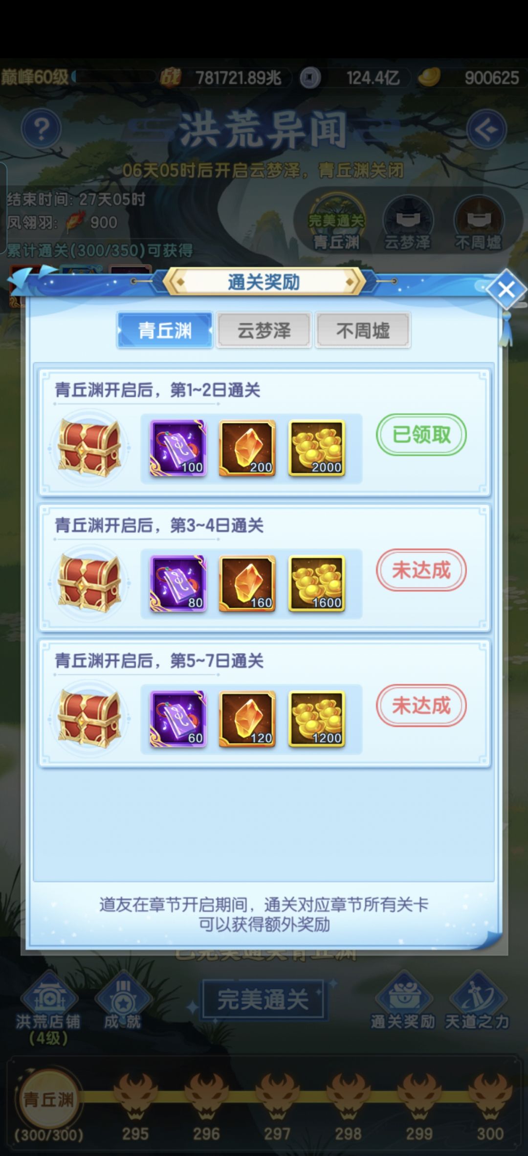 没通关洪荒的新区可以看下 2