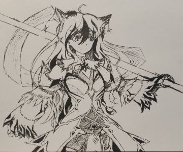 摸鱼画个自己捏的小人