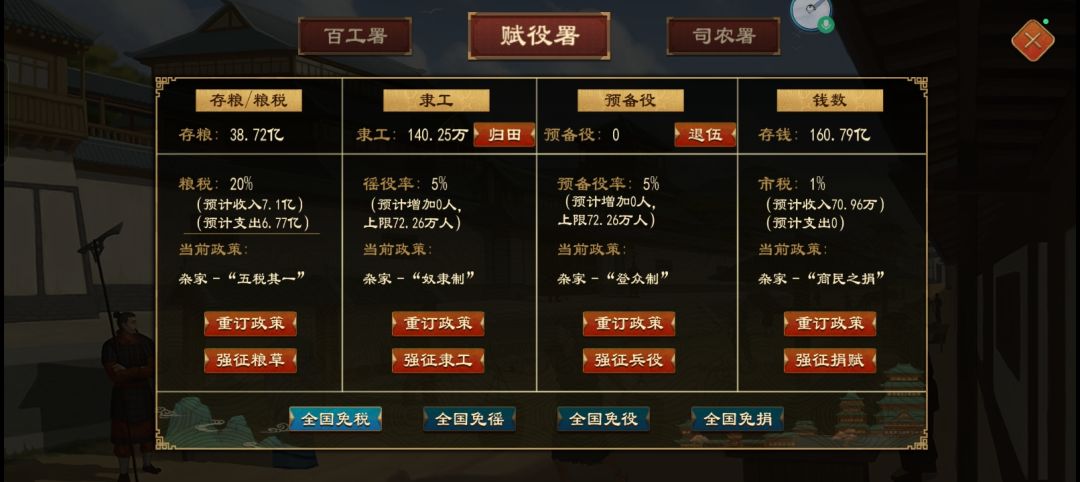 200年,官员全邦,全资源满足。 9