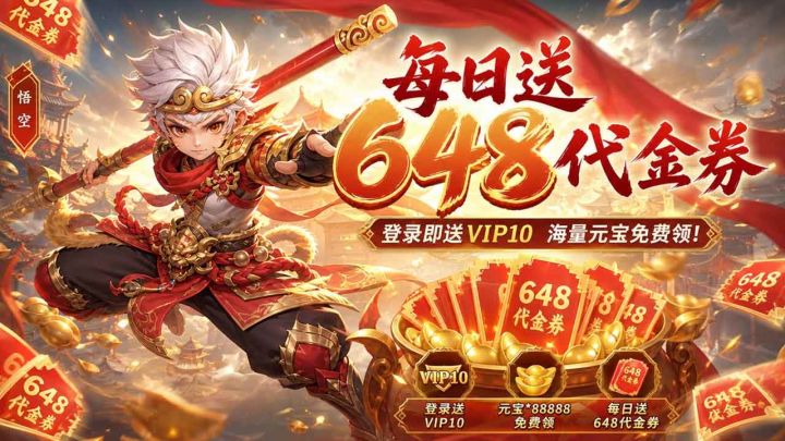 每日免费首冲!《灵幻梦想》登录赠送648券截图