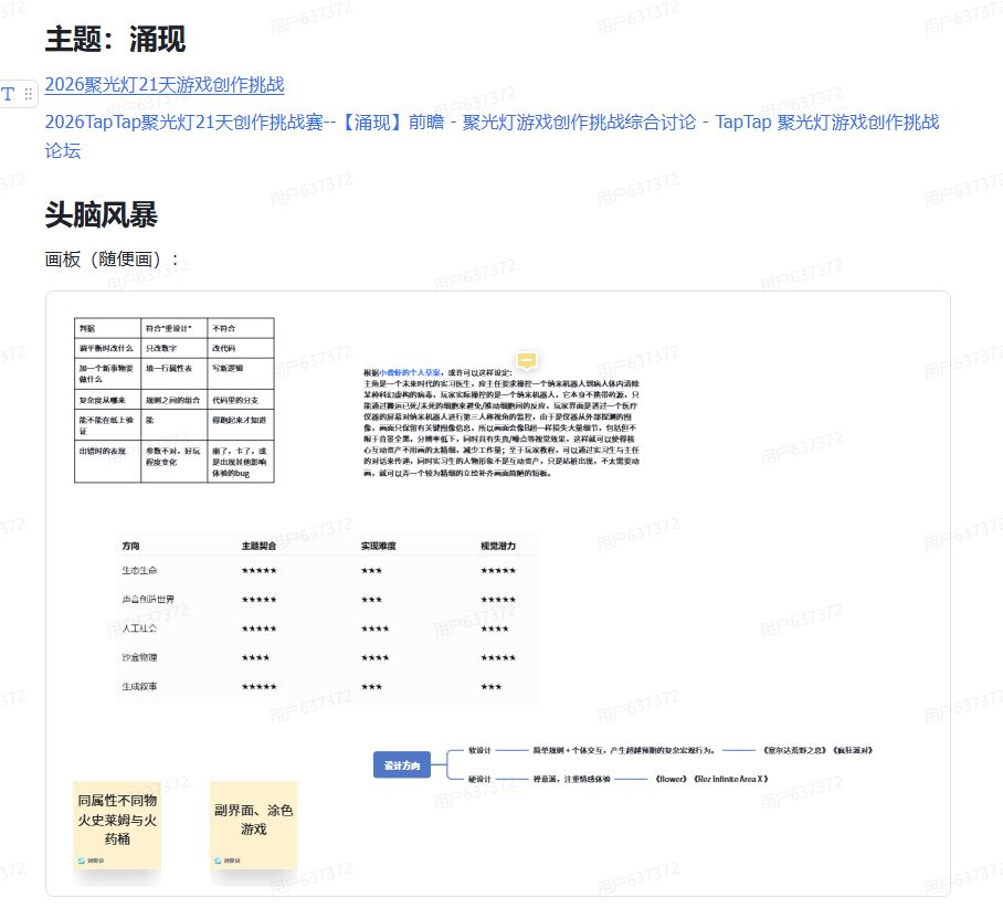 【聚光灯开发日志 01】迟到的策划案 1