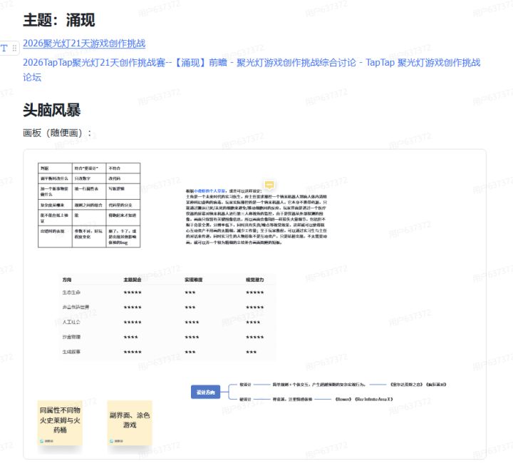 【聚光灯开发日志 01】迟到的策划案截图