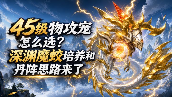 45级物攻宠怎么选？深渊魔蛟培养和丹阵思路来了截图