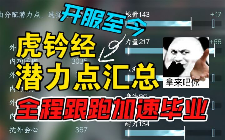 【逆水寒手游】开服至今虎钤经潜力点汇总,全程跟跑加速毕业!截图