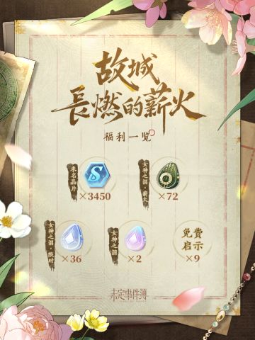 故城长燃的薪火丨福利一览